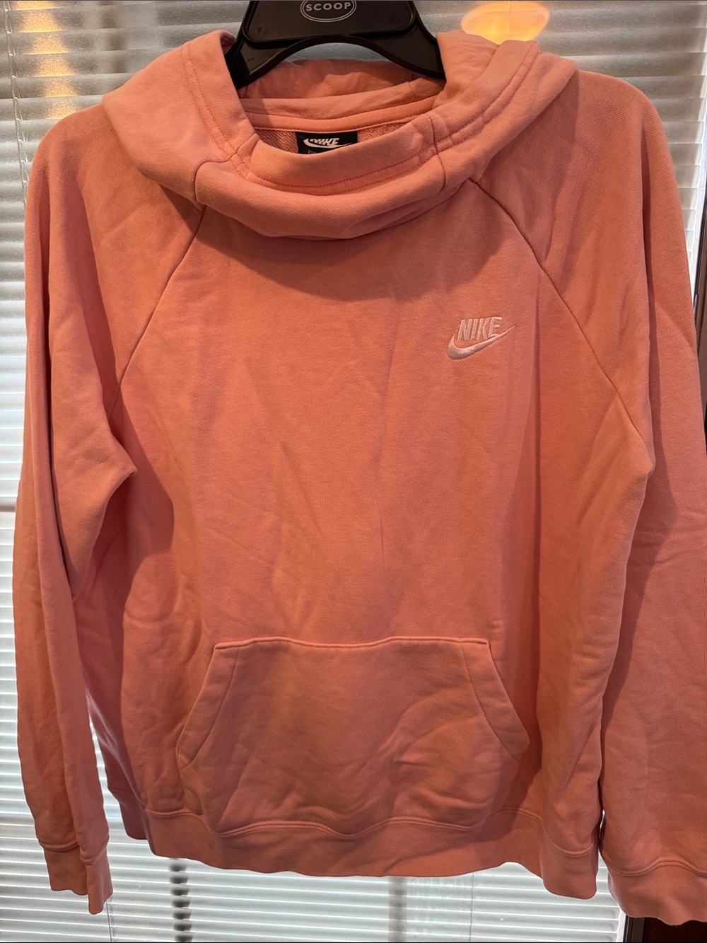 Nike Pink Hooded Pullover Sweatshirt